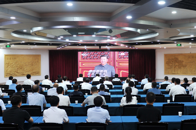 成人视频
及各单位集中观看纪念中国人民抗日战争暨世界反法西斯战争胜利80周年大会实况直播